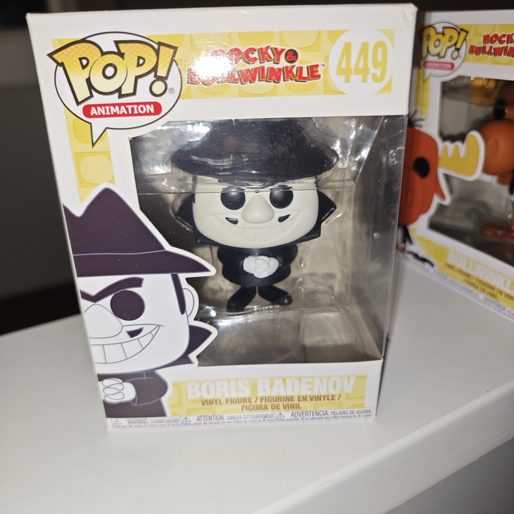 Funko Pop Animation Boris Badenov Black and White Figure